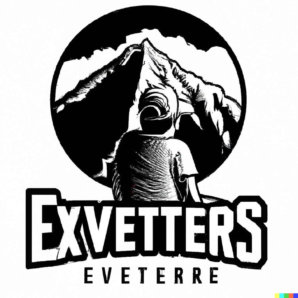 someone gazing at Mount Everest, baseball team emblem design